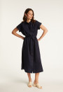 Langärmliges Leinenkleid - Emy