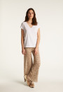 Baumwoll-T-Shirt mit V-Ausschnitt  Dasha
