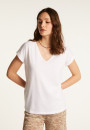 Baumwoll-T-Shirt mit V-Ausschnitt  Dasha