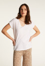 Baumwoll-T-Shirt mit V-Ausschnitt  Dasha