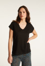 Baumwoll-T-Shirt mit V-Ausschnitt  Dasha