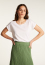 Baumwoll-T-Shirt mit U-Boot-Ausschnitt  Divine