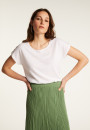 Baumwoll-T-Shirt mit U-Boot-Ausschnitt  Divine