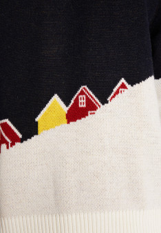Grafischer Pullover aus Merinowolle - Stanley