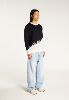 Grafischer Pullover aus Merinowolle - Stanley
