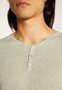 T-shirt col boutonné en lin - Leonce