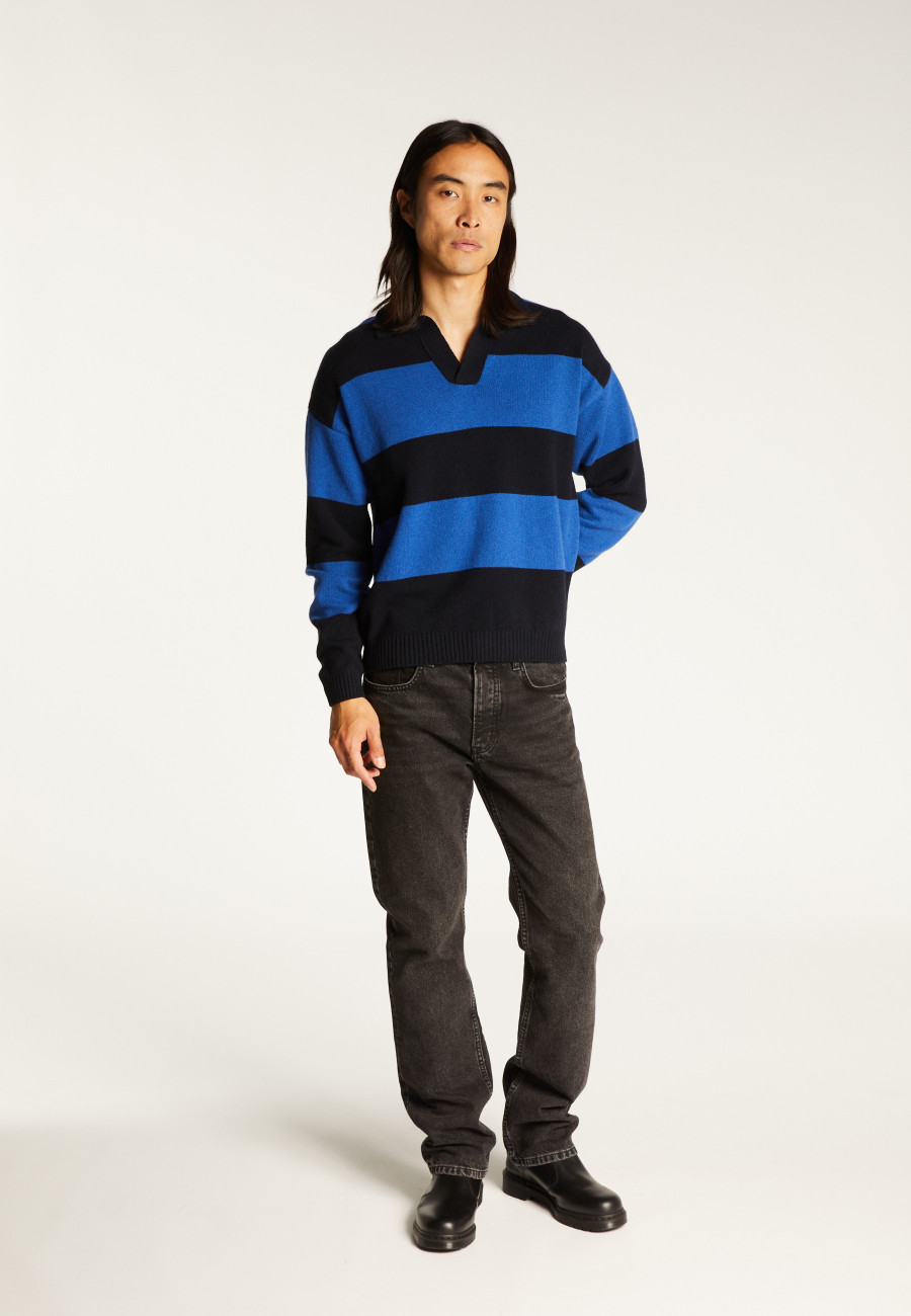 Pullover mit Polokragen aus Wolle und Kaschmir - Sean