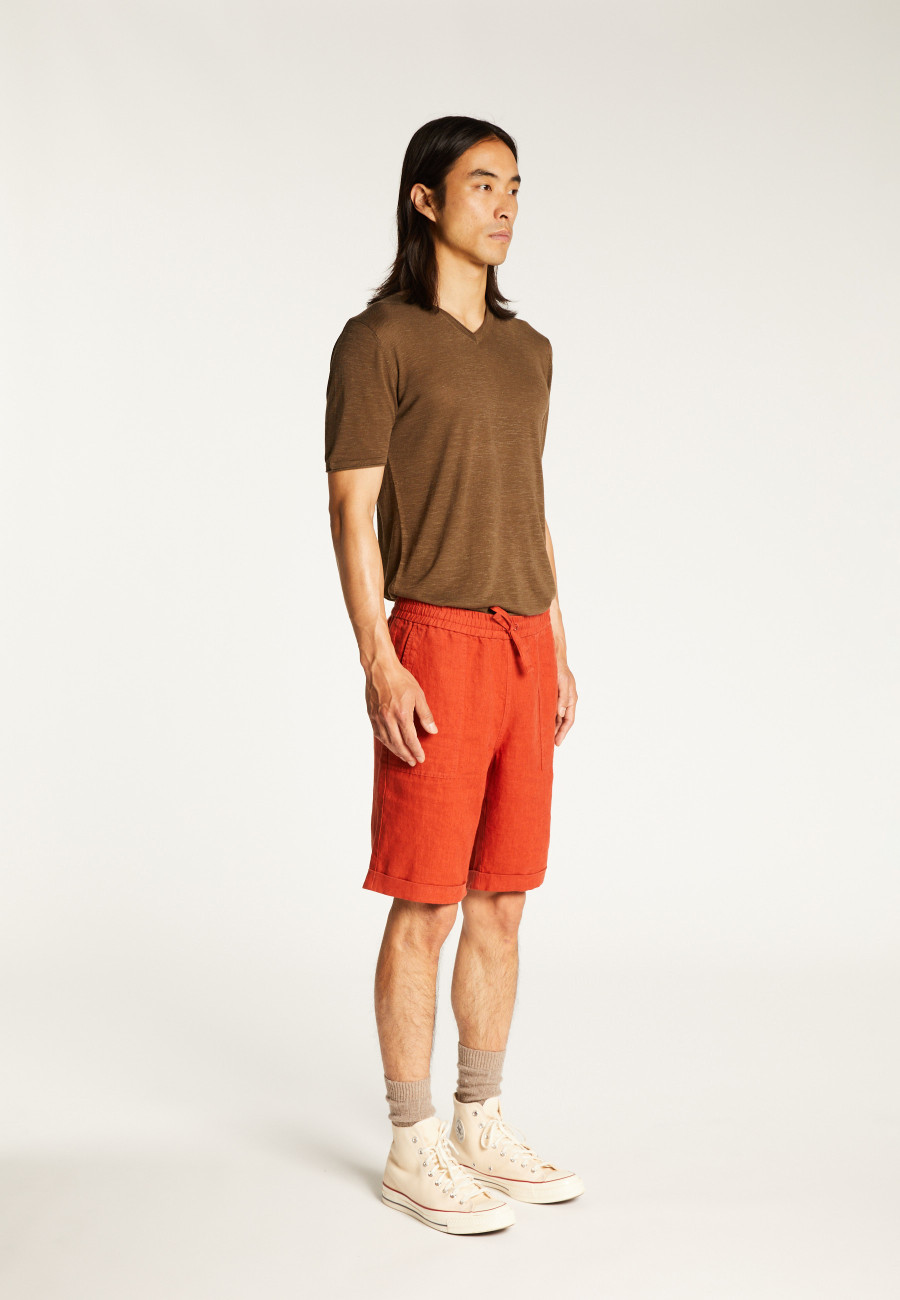 Leinenshorts mit Taschen - Diegos