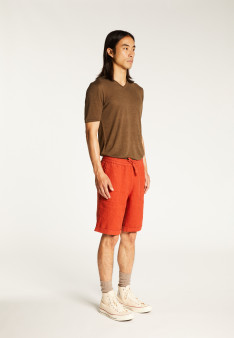Leinenshorts mit Taschen - Diegos