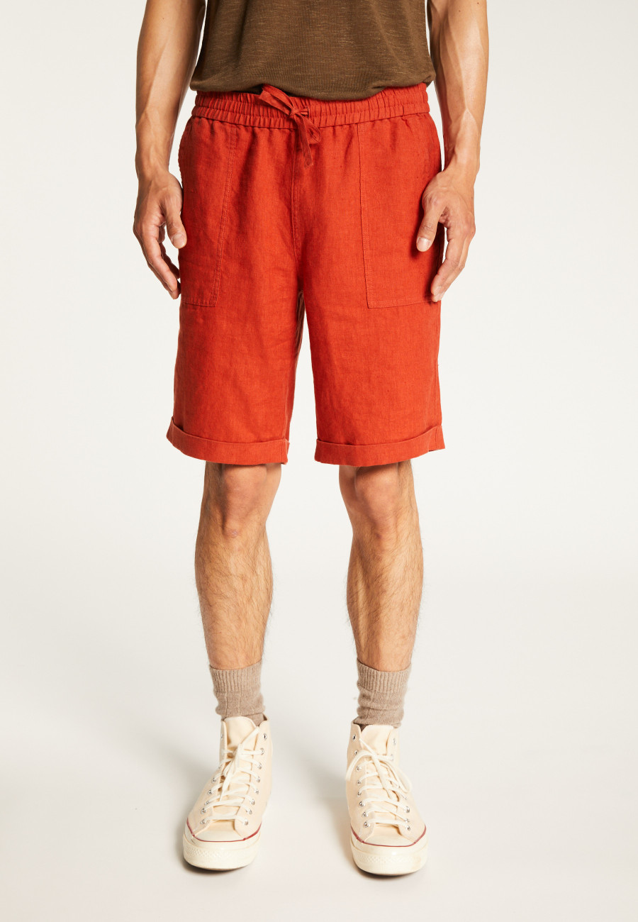 Leinenshorts mit Taschen - Diegos