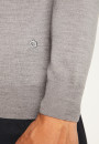 Pullover mit Trucker-Ausschnitt und Logo aus Merinowolle - Ryan