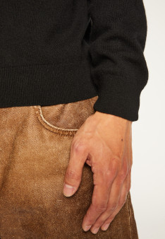 Kaschmirpullover mit Stehkragen - Esteban