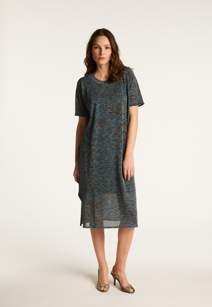 Dabia schillerndes langes Kleid