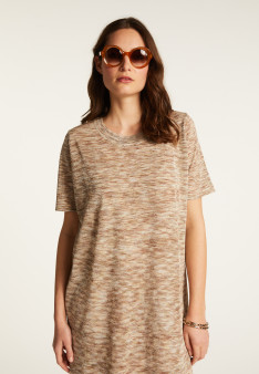 Dabia schillerndes langes Kleid
