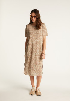 Dabia schillerndes langes Kleid