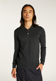 Pull col polo en laine - Eni