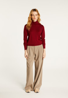 Pull col roulé en laine mérinos - Beha