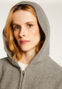 Hoodie mit Reißverschluss und Fledermausärmeln aus recyceltem Kaschmir und Wolle - Albin