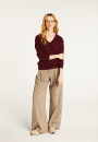 Pull col V en cachemire BERTILLE