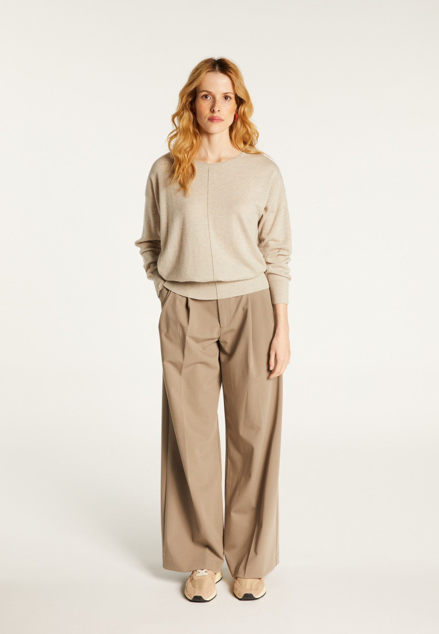 Pullover mit Rundhalsausschnitt aus Kaschmir light - Soraya