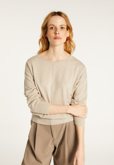 Pullover mit Rundhalsausschnitt aus Kaschmir light - Soraya