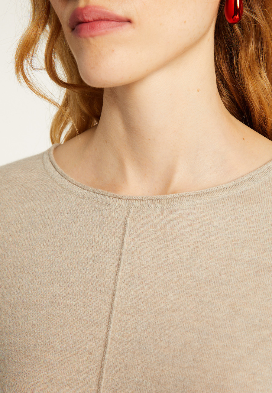 Pullover mit Rundhalsausschnitt aus Kaschmir light - Soraya