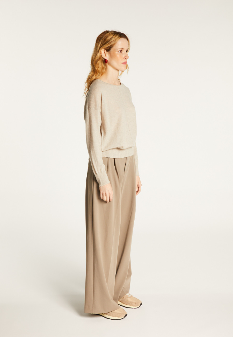 Pullover mit Rundhalsausschnitt aus Kaschmir light - Soraya