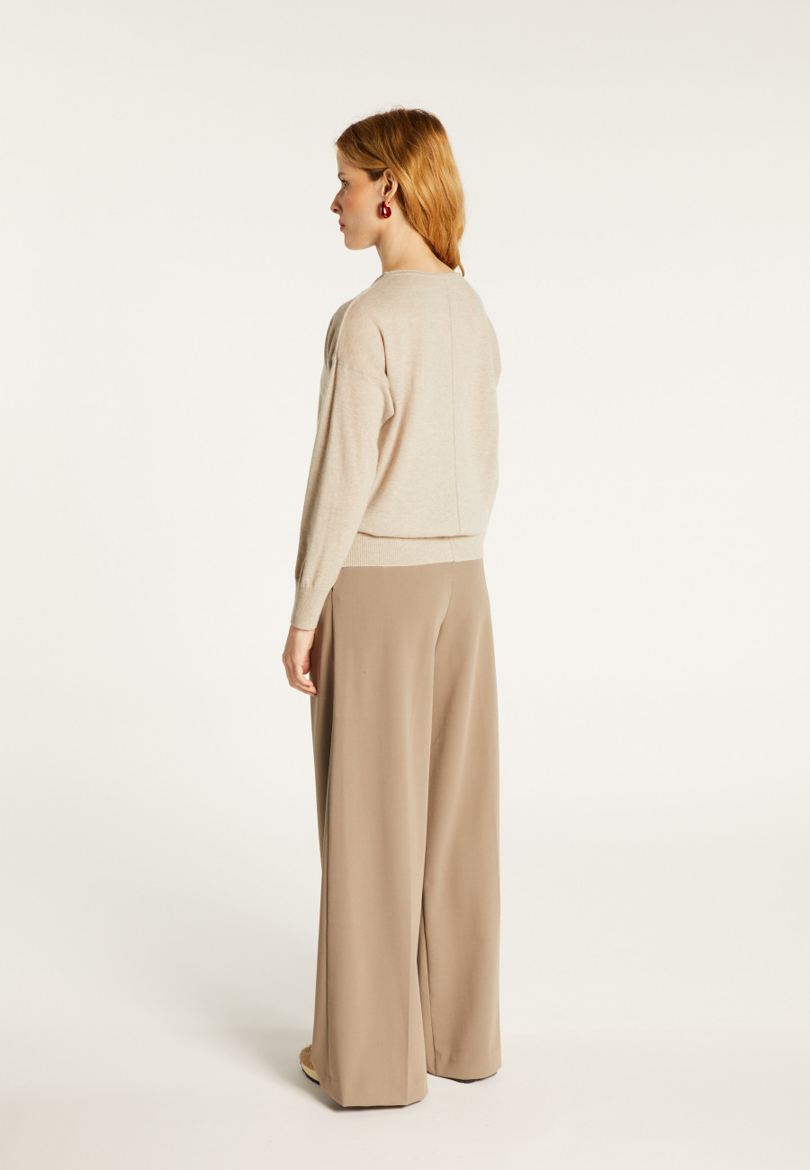Pullover mit Rundhalsausschnitt aus Kaschmir light - Soraya
