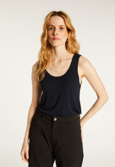 Feinstrick-Tanktop aus Kaschmir-Bambus - Aetim