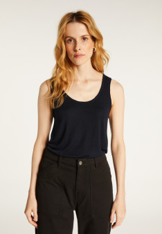 Feinstrick-Tanktop aus Kaschmir-Bambus - Aetim