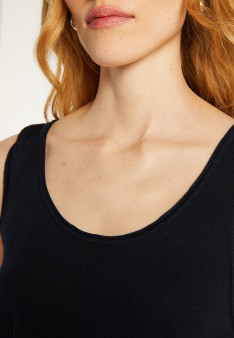 Feinstrick-Tanktop aus Kaschmir-Bambus - Aetim