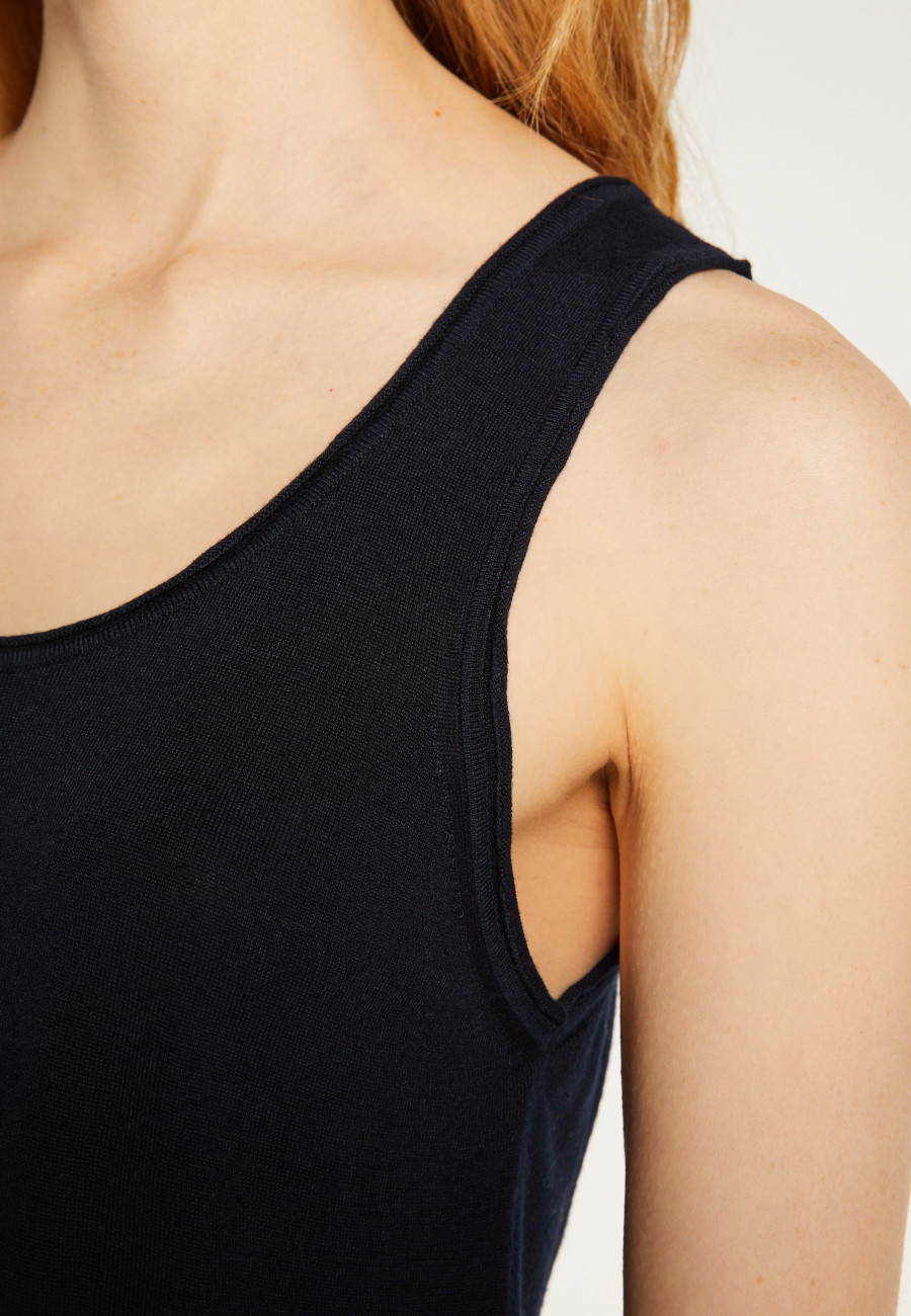 Feinstrick-Tanktop aus Kaschmir-Bambus - Aetim