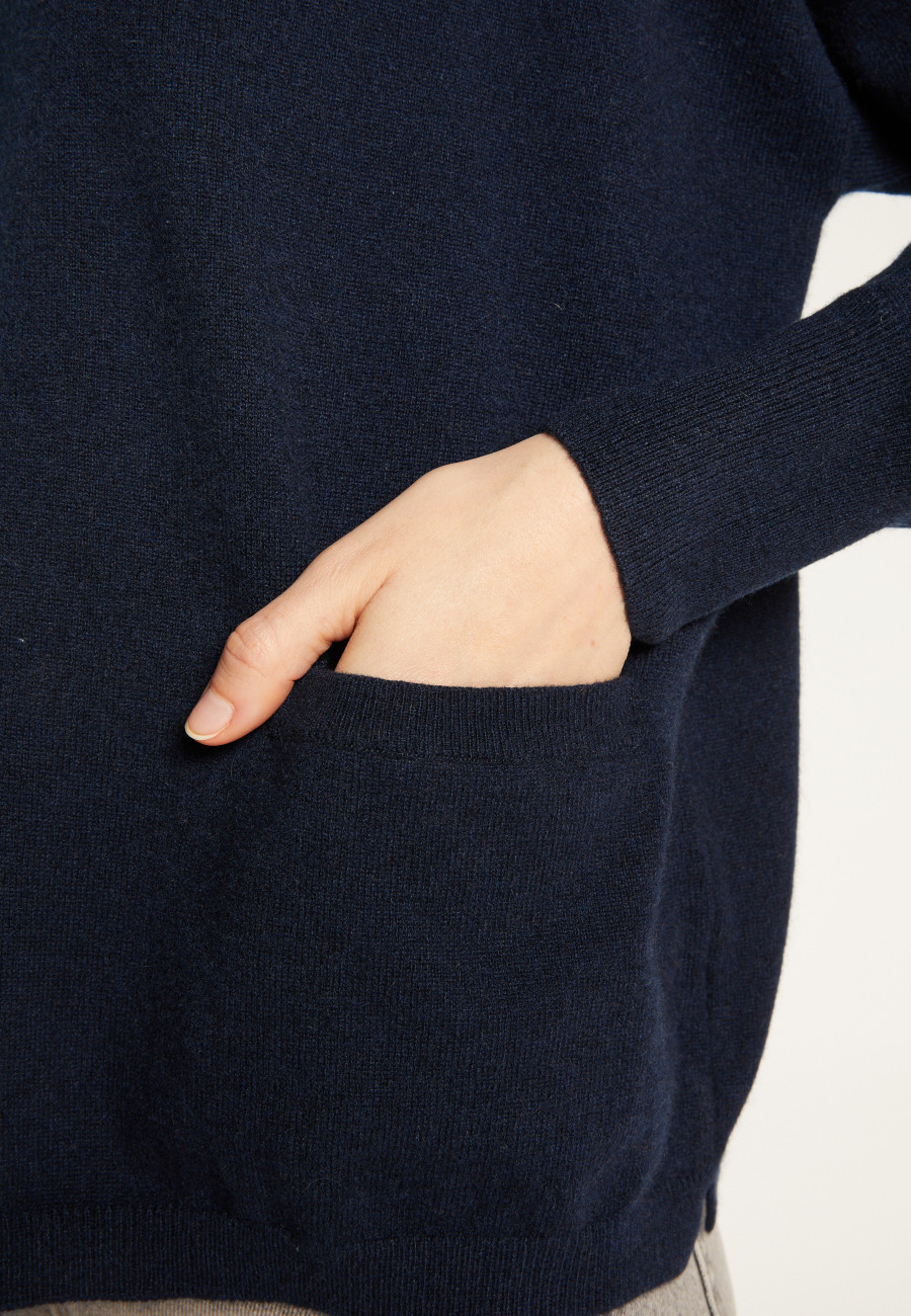 Kurzer Kaschmirpullover mit Tasche - Balba