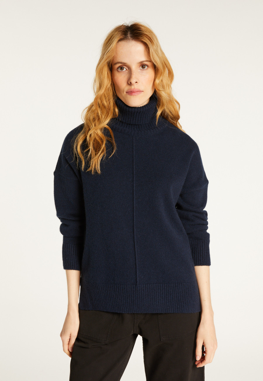 Rollkragenpullover mit Kaschmirschlitzen - Adena Rollkragenpullover mit Kaschmirschlitzen - Adena