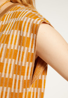 Ärmelloser Pullover mit V-Ausschnitt - Ganael