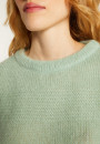 Lockerer zweifarbiger Mohairpullover - Gaby