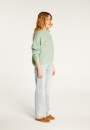 Lockerer zweifarbiger Mohairpullover - Gaby