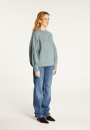 Gesprenkelter Pullover aus Wollmischung mit Rundhalsausschnitt - Laetitia