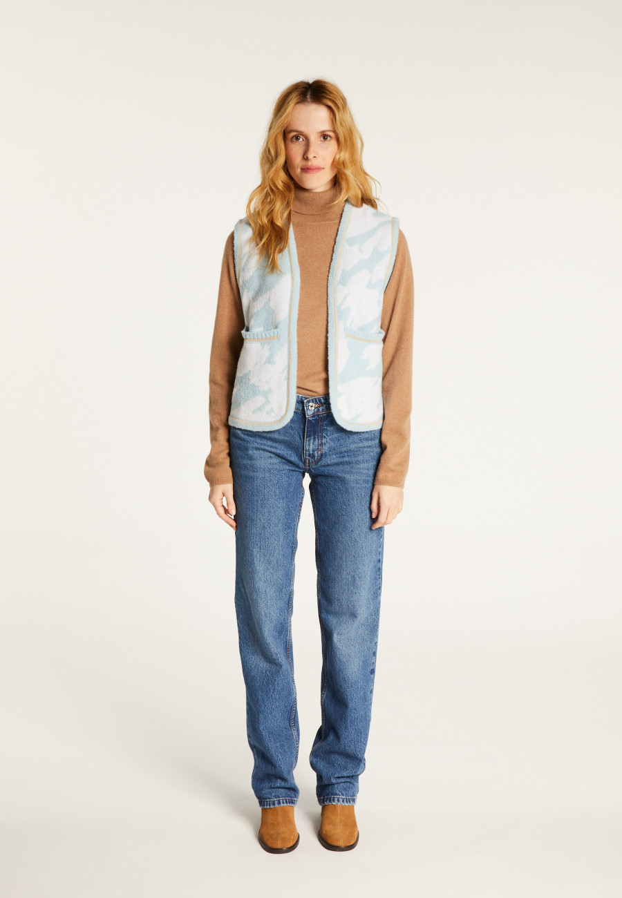 Ärmellose Jacke aus Merinowolle  Filipa