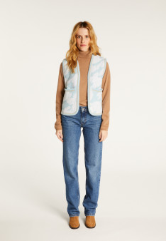 Ärmellose Jacke aus Filipa-Merinowolle