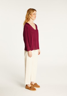 Delly Fil Lumière® Pullover mit V-Ausschnitt