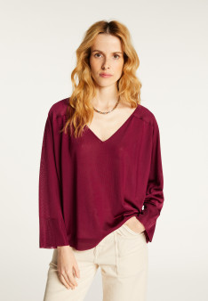 Delly Fil Lumière® Pullover mit V-Ausschnitt