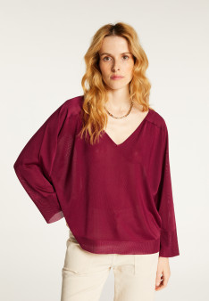 Delly Fil Lumière® Pullover mit V-Ausschnitt
