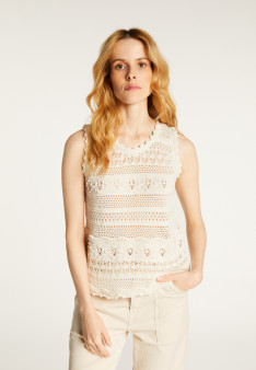 Durchbrochenes Baumwoll-Tanktop - Danny