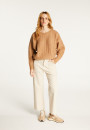 Locker sitzender Mohair-Fancy-Strickpullover - Gassia