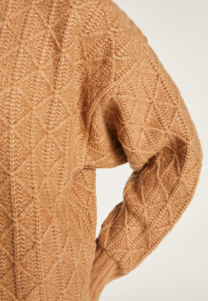 Locker sitzender Mohair-Fancy-Strickpullover - Gassia