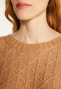Locker sitzender Mohair-Fancy-Strickpullover - Gassia