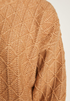 Locker sitzender Mohair-Fancy-Strickpullover - Gassia