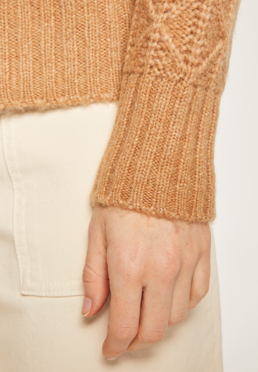 Locker sitzender Mohair-Fancy-Strickpullover - Gassia