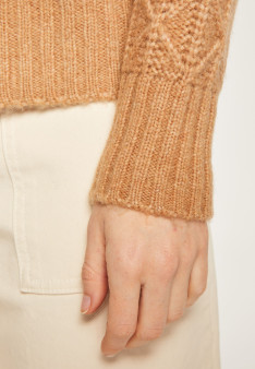 Locker sitzender Mohair-Fancy-Strickpullover - Gassia